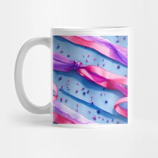 Watercolor purple bow purple ribbon Mug